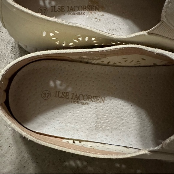 ILSE JACOBSON Perf Slip-On Shoes Cream37 - Picture 5 of 6